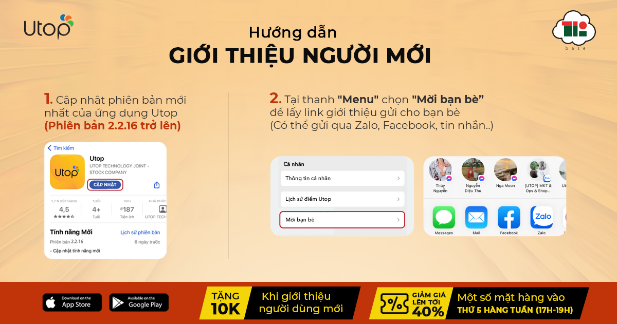 Hướng dẫn giới thiệu thành viên đăng ký Utop